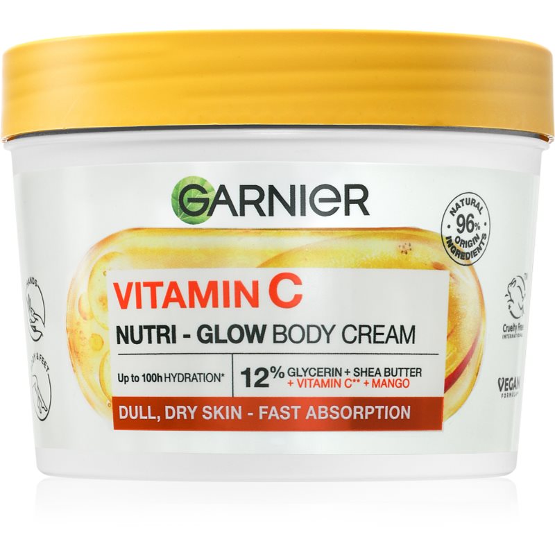 Garnier Body SuperFood cremă de corp, cu efect de iluminare cu vitamina C 380 ml