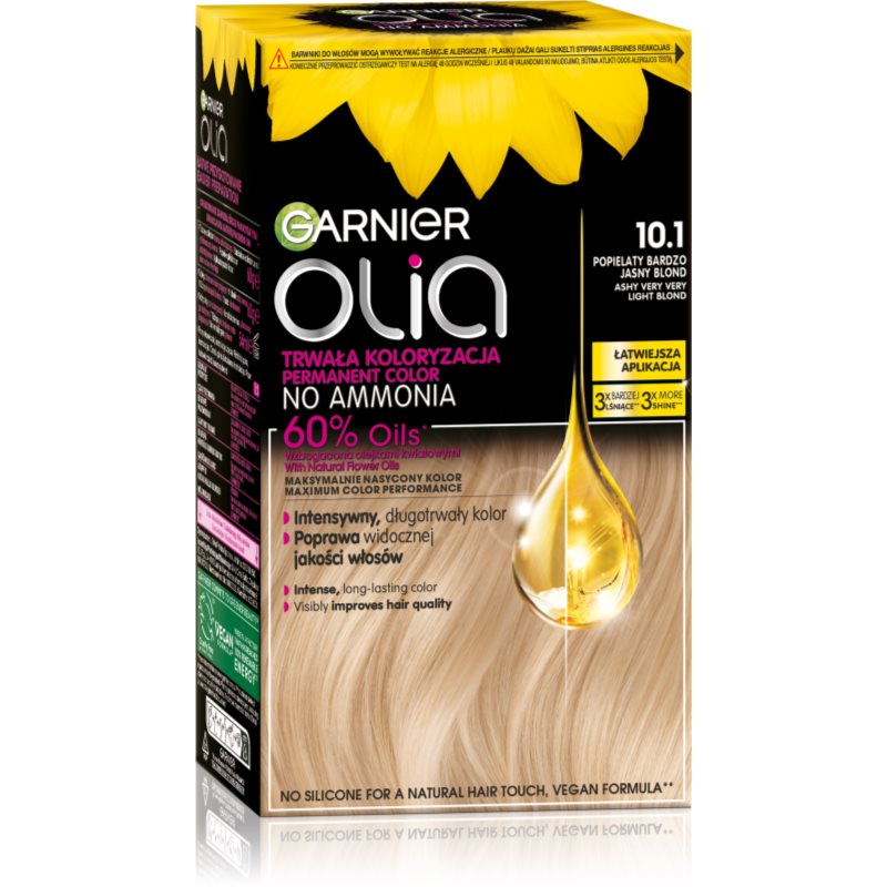 Garnier Olia Big Kit Culoare permanenta pentru par culoare 10.1 Ashy very very light blond 1 buc