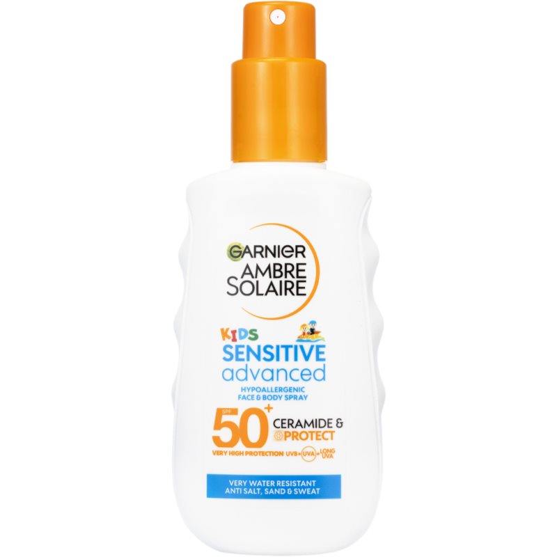 Garnier Ambre Solaire Advanced Sensitive Kids lotiune protectoare pentru plaja SPF 50+ 150 ml