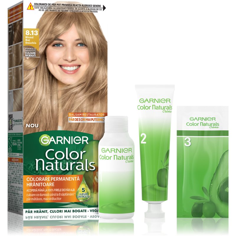 Garnier Color Naturals Creme culoare par culoare 8.13 Blond bej deschis 1 buc