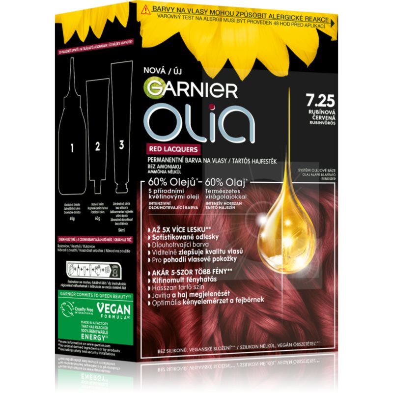 Garnier Olia Big Kit Culoare permanenta pentru par culoare 7.25 Vinyl blush 1 buc