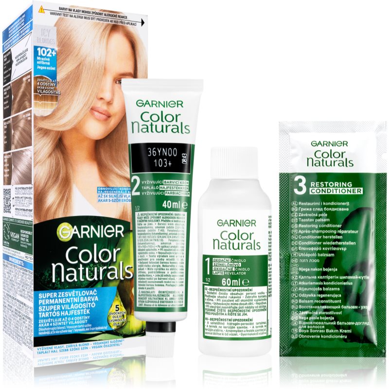 Garnier Color Naturals Creme culoare par culoare 102+ Frosty Silver 1 buc