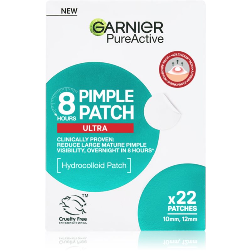 Garnier Pure Active Pimple Patch Ultra plasturi pentru piele problematică impotriva acneei 22 buc