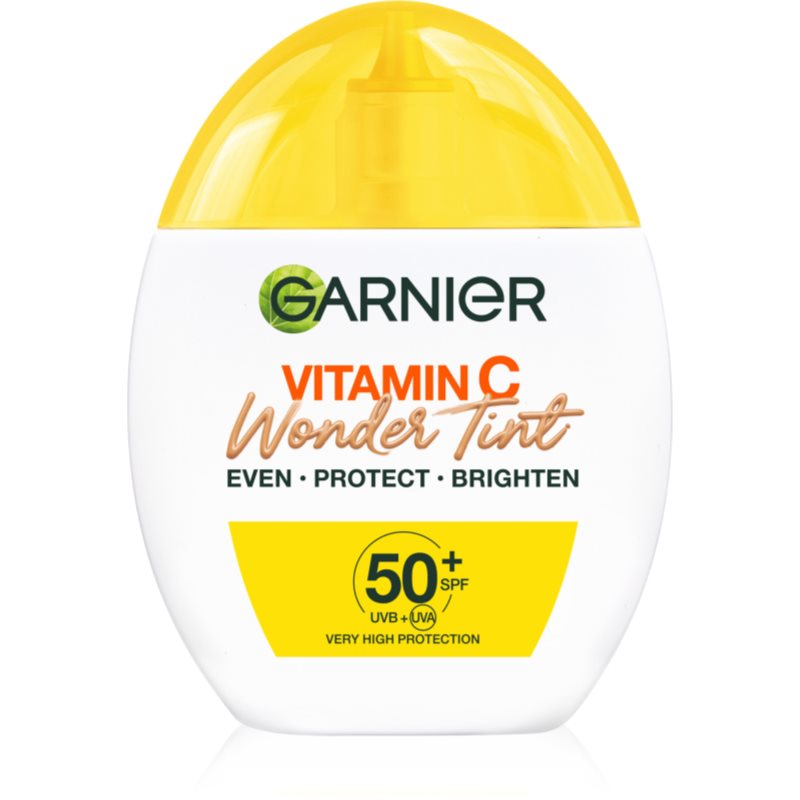 Garnier Vitamin C Wonder Tint Fluid nuantator cu textura usoara SPF 50+ culoare Muedium 40 ml