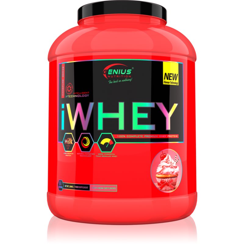 Genius Nutrition iWHEY® proteine din zer aroma Cherry Cream 2000 g