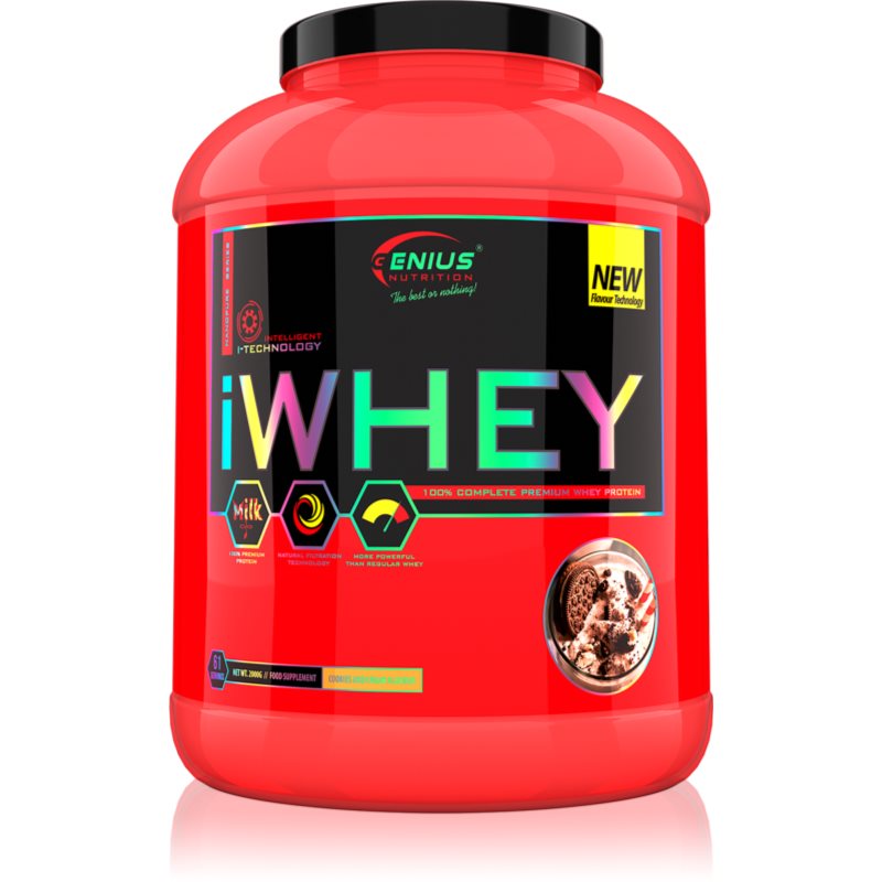 Genius Nutrition iWHEY® proteine din zer aroma Cookies and Cream 2000 g