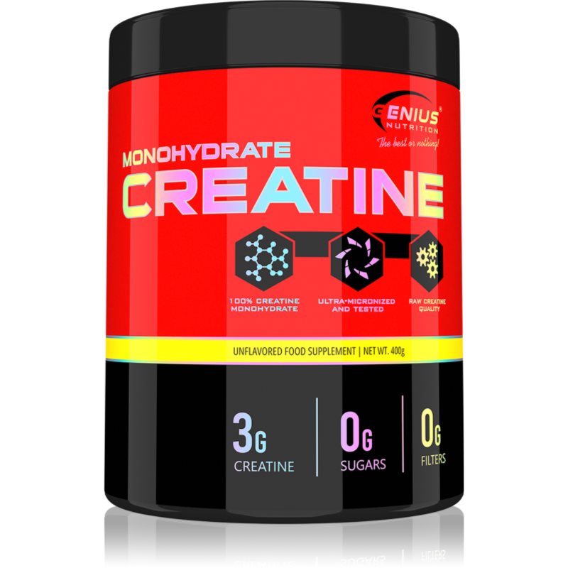 Genius Nutrition Creatine Monohydrate favorizează performanțele sportive 400 g