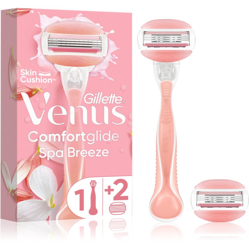 Gillette Venus ComfortGlide Spa Breeze aparat de ras + 2 capete de schimb 1 buc