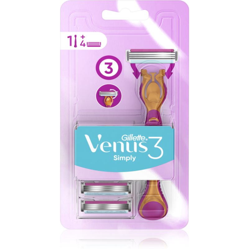 Gillette Venus Simply Aparat de ras pentru femei 4 náhradní hlavice