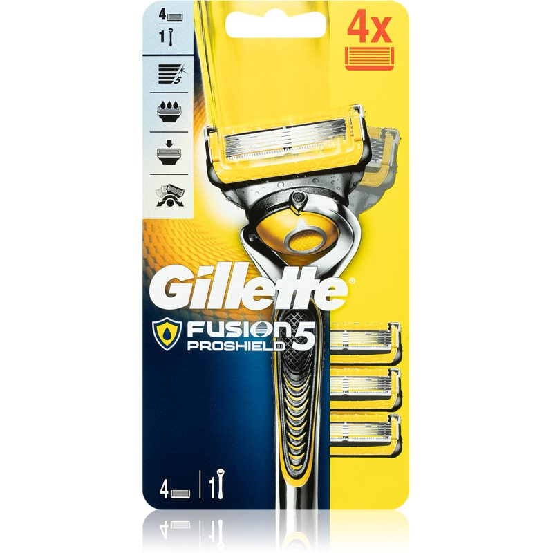 Gillette Fusion5 Proshield holicí strojek + náhradní hlavice 4 ks