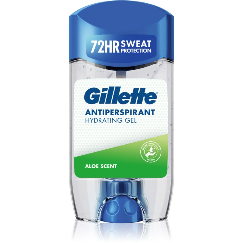 Gillette Antiperspirant Hydrating Gel Aloe Scent gel antiperspirant cu efect de hidratare pentru bărbați 70 ml