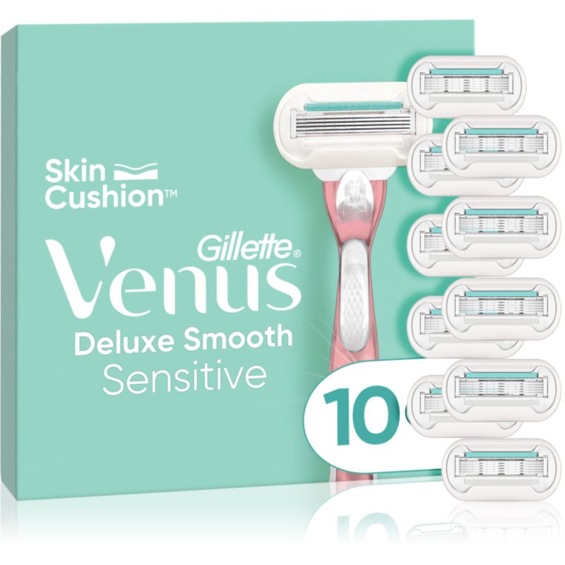 Gillette Venus Deluxe Smooth Sensitive Aparat de ras + rezervă lame 10 buc