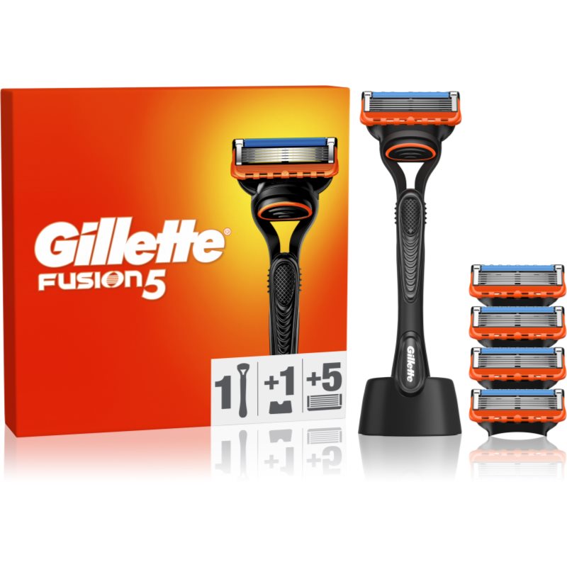 Gillette Fusion5 aparat de ras cu suport + lame de rezervă 5 buc