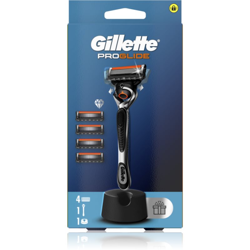 Gillette ProGlide aparat de ras cu suport + lame de rezervă 4 buc