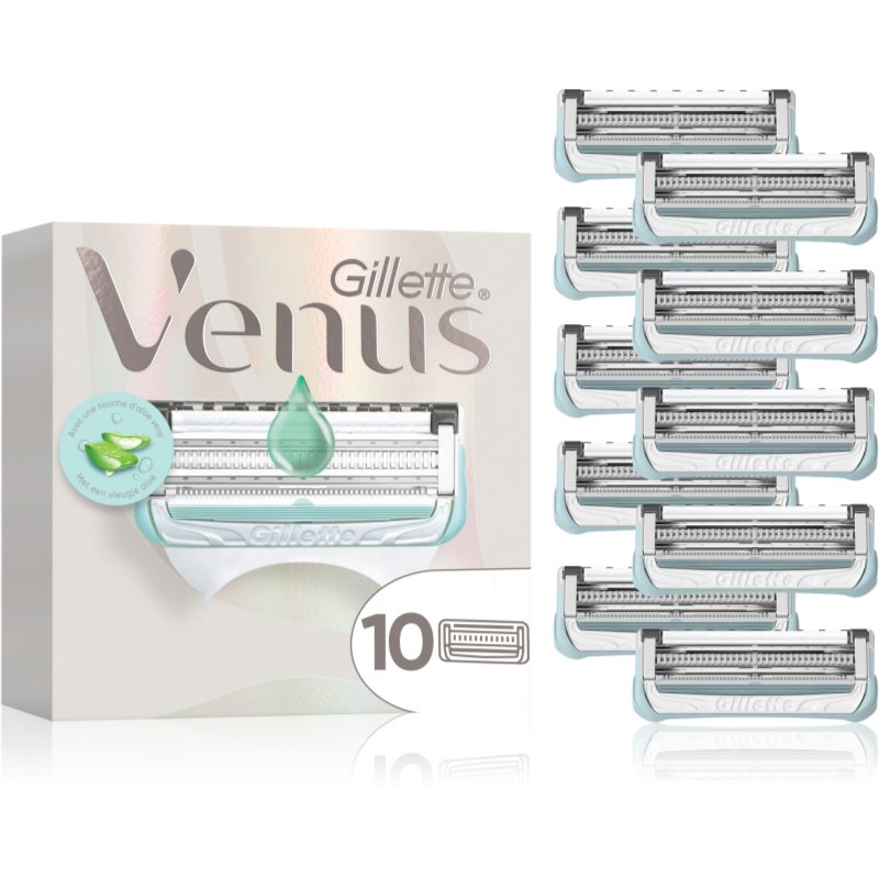 Gillette Venus Pubic Hair&Skin rezerva Lama pentru ajustarea liniei bikinilor 10 buc