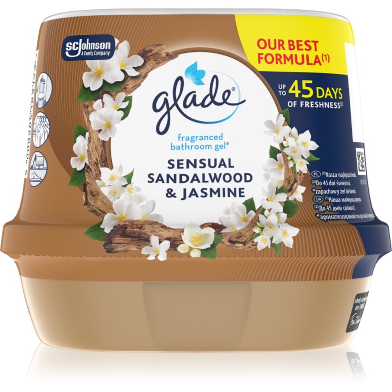 GLADE Sensual Sandalwood & Jasmine gel parfumat pentru baie 180 g