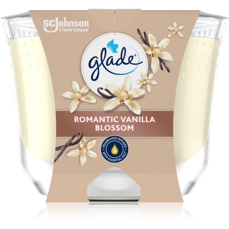 GLADE Romantic Vanilla Blossom lumânare parfumată 204 g