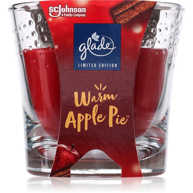 GLADE Warm Apple Pie lumânare parfumată 112 g