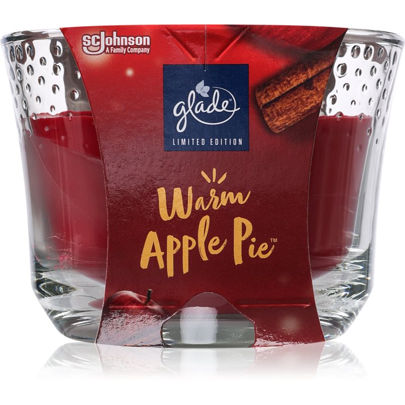 GLADE Warm Apple Pie lumânare parfumată 204 g