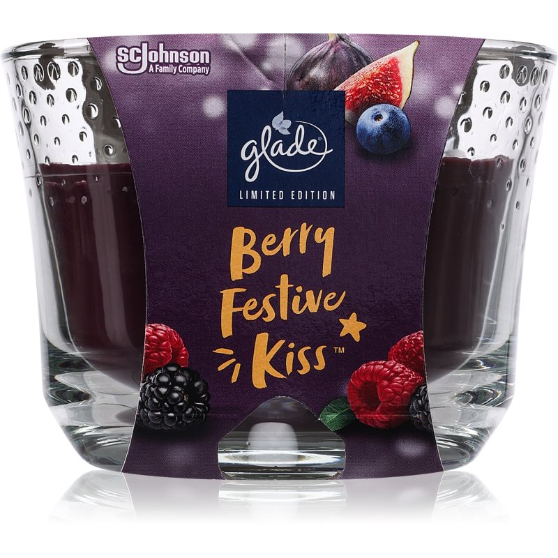 GLADE Berry Festive Kiss lumânare parfumată 204 g