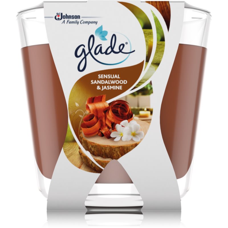 GLADE Sensual Sandalwood & Jasmine lumânare parfumată 70 g