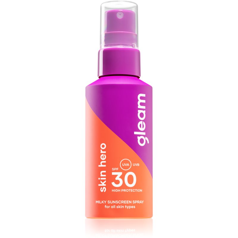 Gleam Skin hero spray iluminator pentru plaja SPF 30