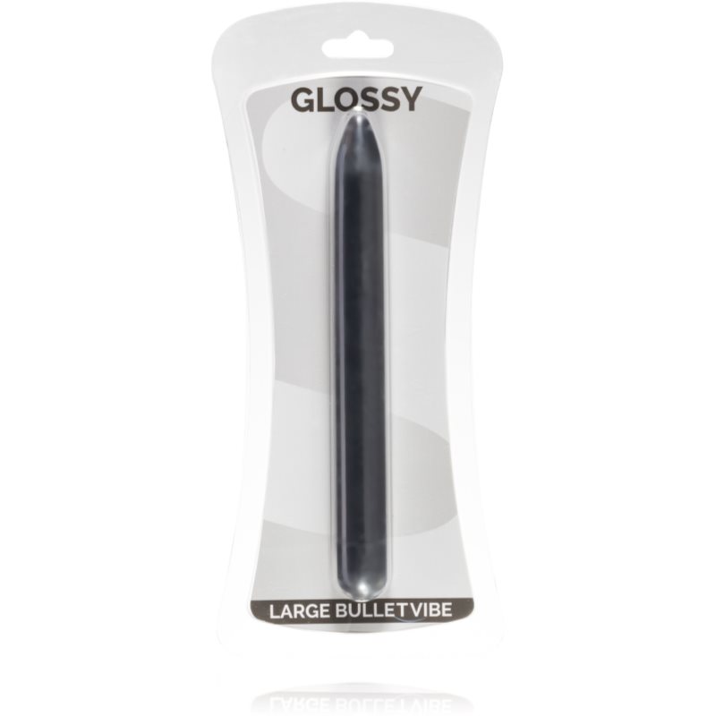 GLOSSY Slim vibrator Black 16,7 cm