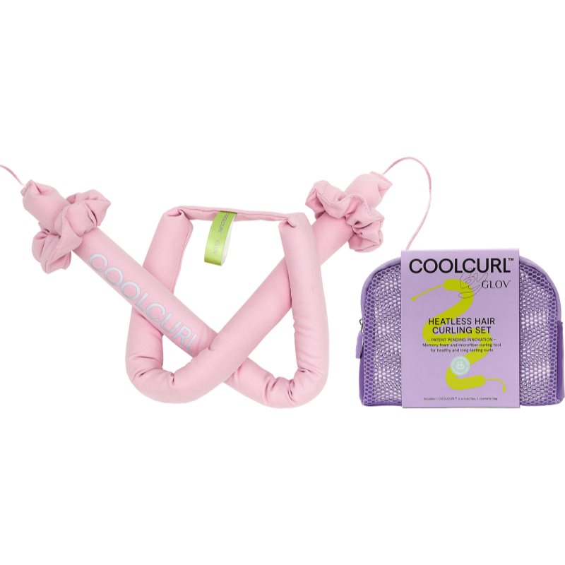 GLOV CoolCurl Heatless Haircurling Tool accesoriu pentru păr pentru formarea buclelor geanta de cosmetice Pink 1 buc