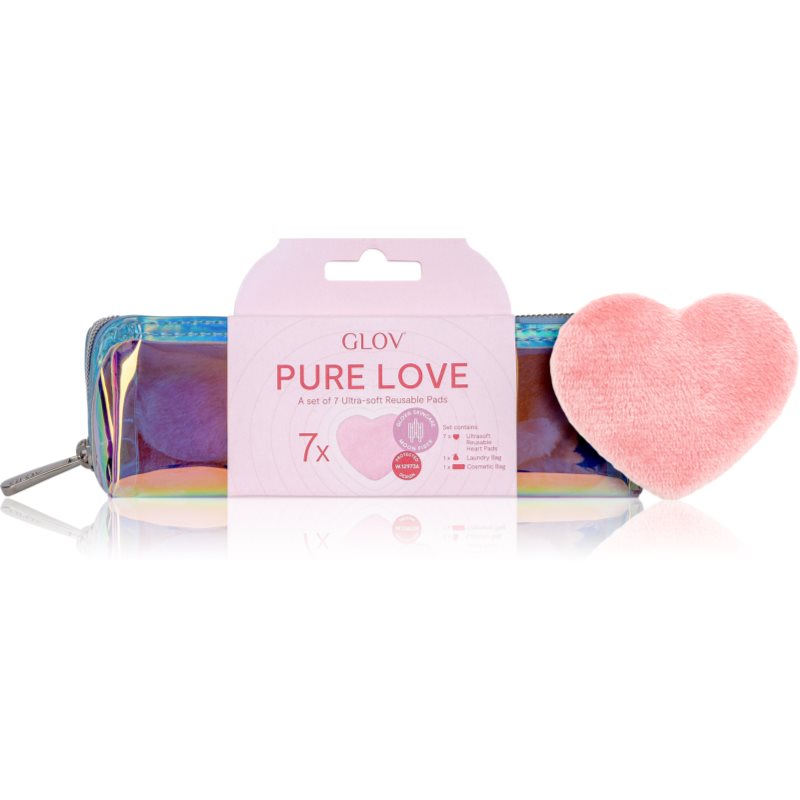 GLOV Pure Love dischete demachiante lavabile geanta de cosmetice 7 buc