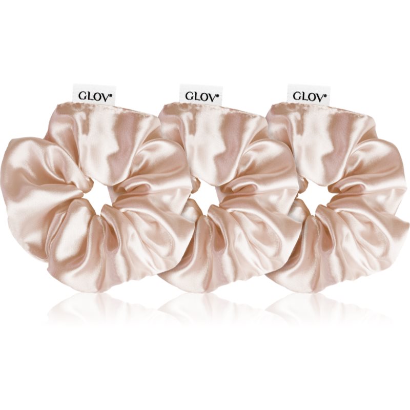 GLOV Satin Scrunchies S/M/L Elastice pentru par Sparkling Wine 3 buc