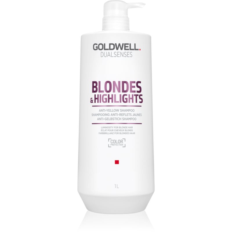 Goldwell Dualsenses Blondes & Highlights șampon pentru păr blond neutralizeaza tonurile de galben 1000 ml