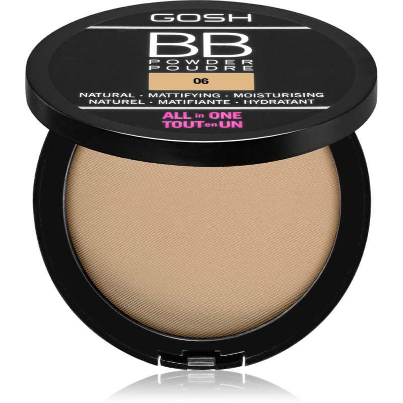Gosh BB pudra matuire culoare 06 Warm Beige 6.5 g