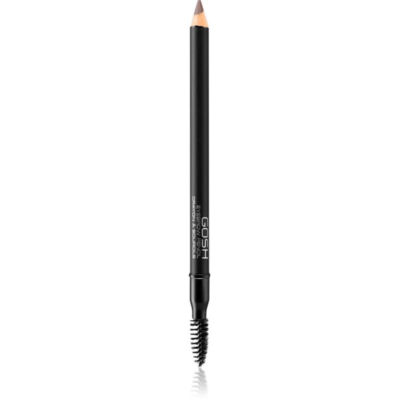 Gosh Eyebrow creion pentru sprancene cu pensula culoare 005 Dark Brown 1.2 g