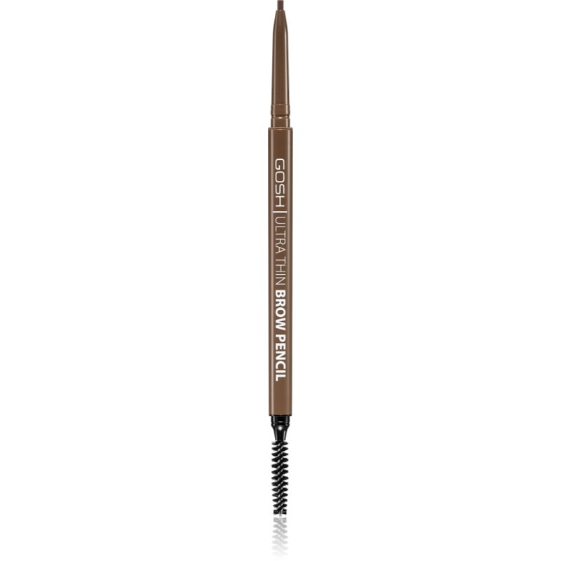 Gosh Ultra Thin creion sprâncene precise cu pensula culoare 002 Greybrown 0,35 g