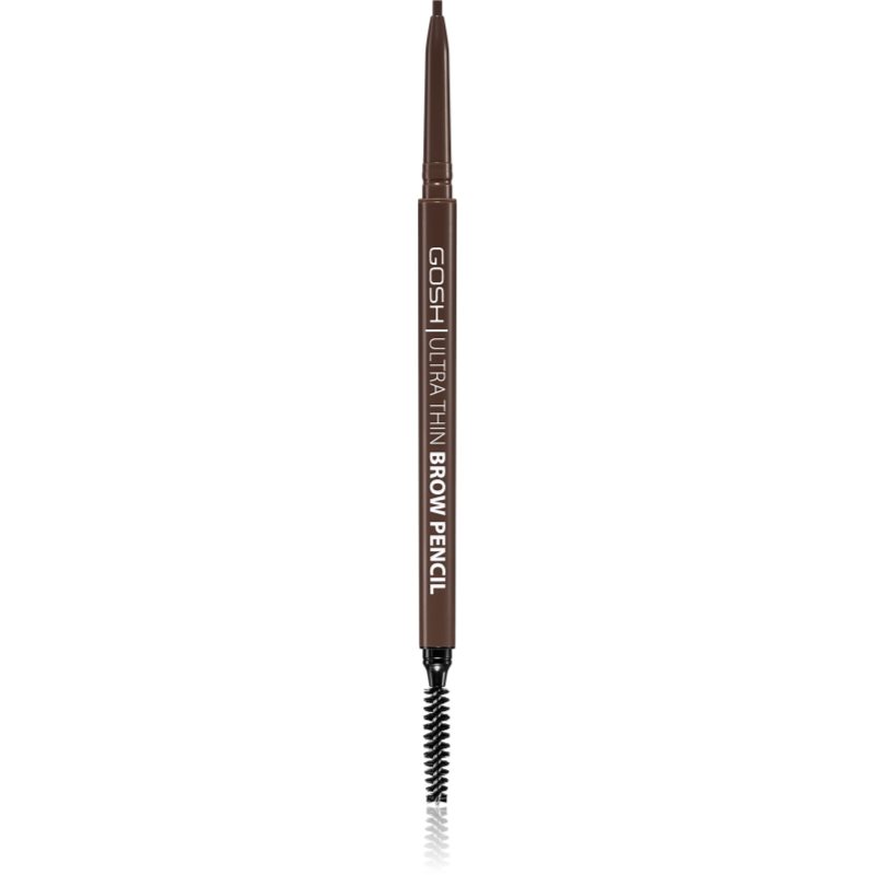 Gosh Ultra Thin creion sprâncene precise cu pensula culoare 003 Dark Brown 0,35 g
