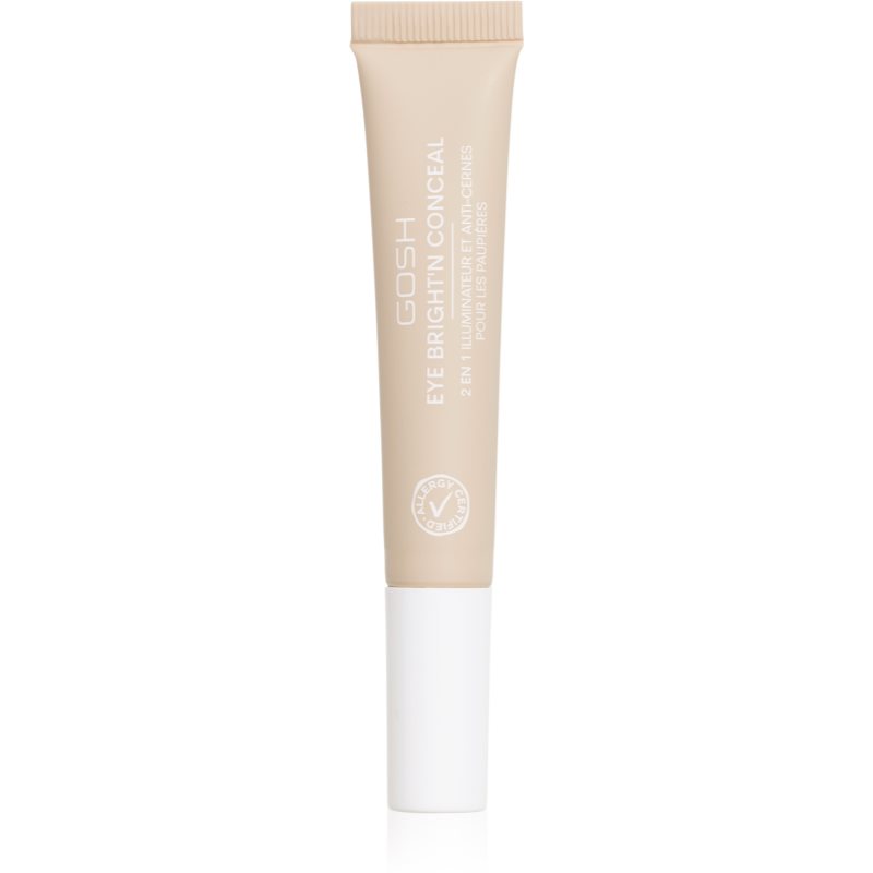 Gosh Bright'n Conceal corector iluminator impotriva pungilor de sub ochi culoare Adjusting Skin 12 ml