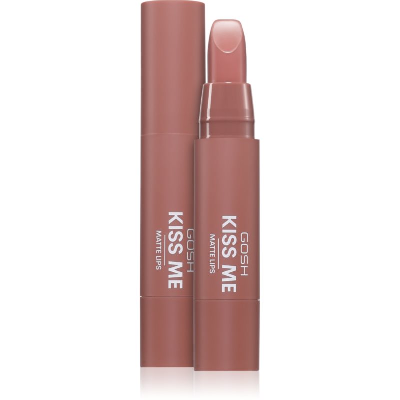 GOSH COPENHAGEN Kiss Me Matte Lips ruj crema cu efect matifiant culoare 005 Naked Kiss 3 g