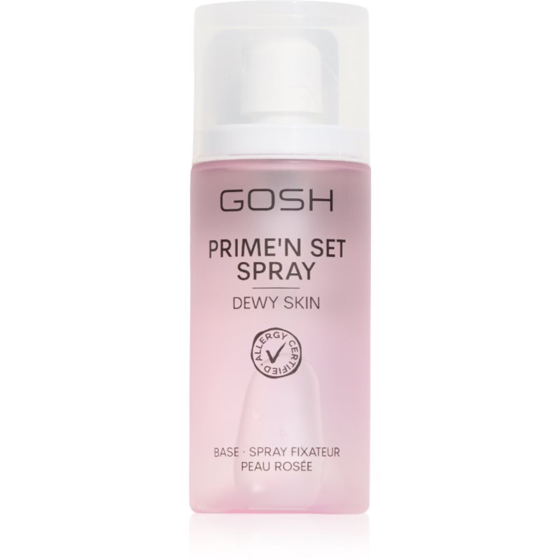 Gosh Prime\'n Set Dewy Skin spray pentru fixare și strălucire faciale 50 ml