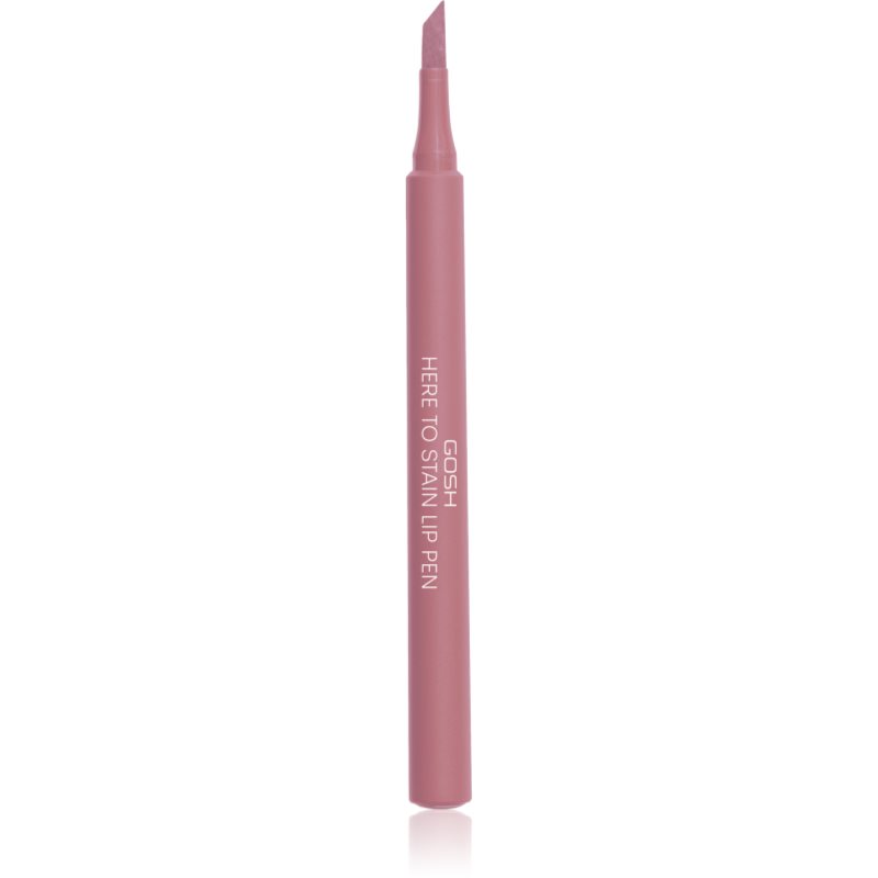 GOSH COPENHAGEN Here To Stain Lip Pen repara buzele pentru un efect de lunga durata culoare 008 Ruby Stain 1 ml