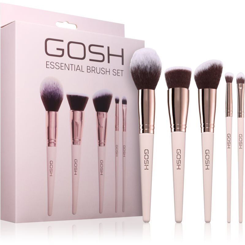 GOSH COPENHAGEN Essential Brush Set set perii machiaj pentru încolțit