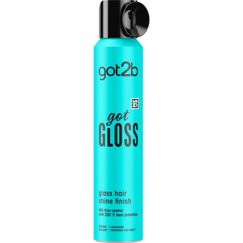 got2b got Gloss Shine Finish spray pentru strălucire pentru modelarea termica a parului 200 ml