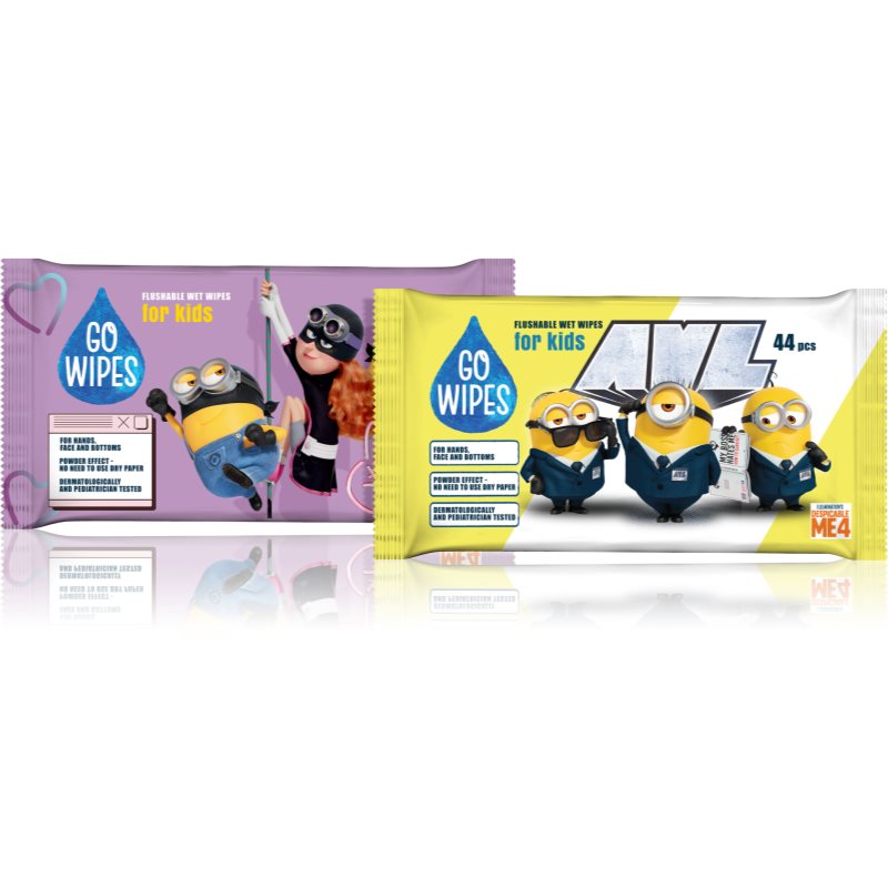 GoWipes Flushable Wet Wipes hârtie igienică umedă pentru piele sensibila pentru copii 44 buc