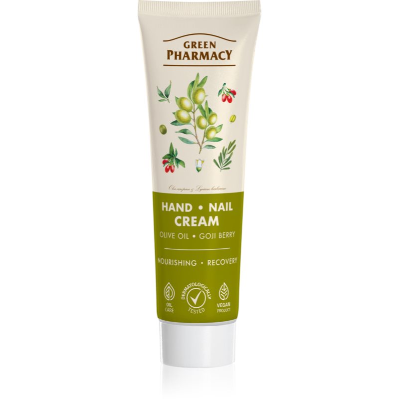 Green Pharmacy Olive & Goji Berry Hand & Nail Cream crema de maini 100 ml