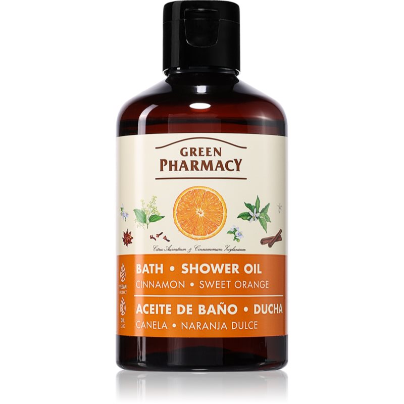 Green Pharmacy Cinnamon & Sweet orange Bath Oil ulei de dus scortisoara 250 ml