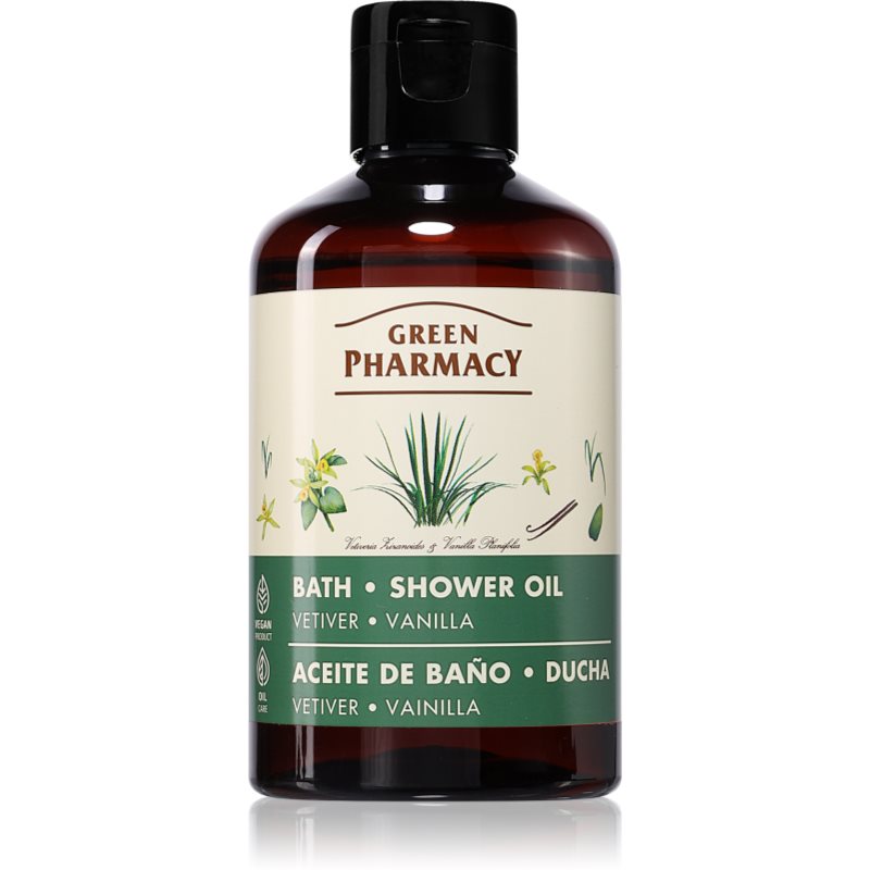 Green Pharmacy Vetiver & Vanilla șampon revigorant pentru păr și barbă cu vanilie 250 ml