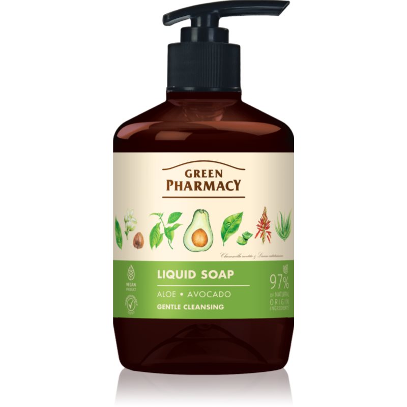 Green Pharmacy Aloe & Avocado Săpun lichid pentru mâini 460 ml