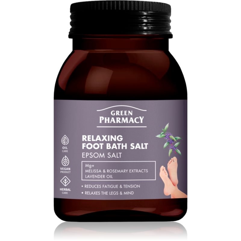 Green Pharmacy Foot Care Relaxing Foot Bath Salt sare de baie relaxanta pentru picioare 400 g