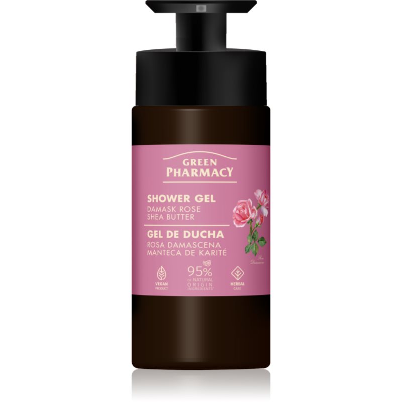 Green Pharmacy Damask Rose & Shea Butter gel de duș 739 ml