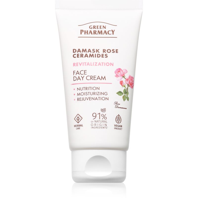 Green Pharmacy Damask Rose & Ceramides Face Cream cremă facială de zi, intens nutritivă 50 ml