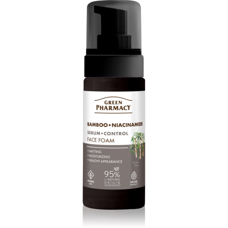 Green Pharmacy Bamboo & Niacinamide Face Foam spuma de curatare 150 ml